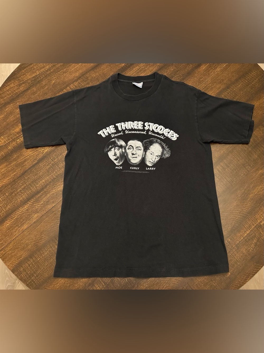 VTG Single Stitch All Sport Tag  3 Stooges Men’s T-Shirt-Large-Made in USA